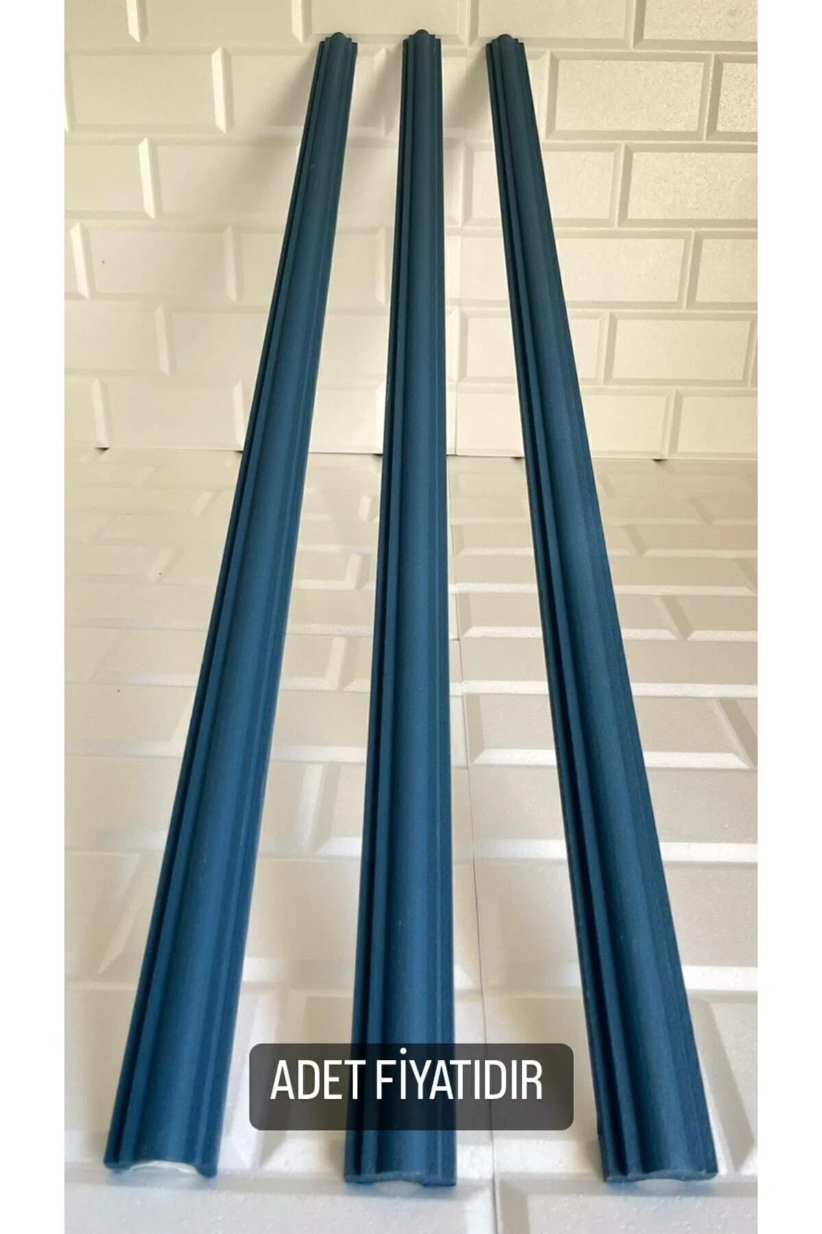 Lacivert Minella01 Duvar Çıtası Kendinden Yapışkanlı Stropiyer 4cm 100 Cm Lacivert