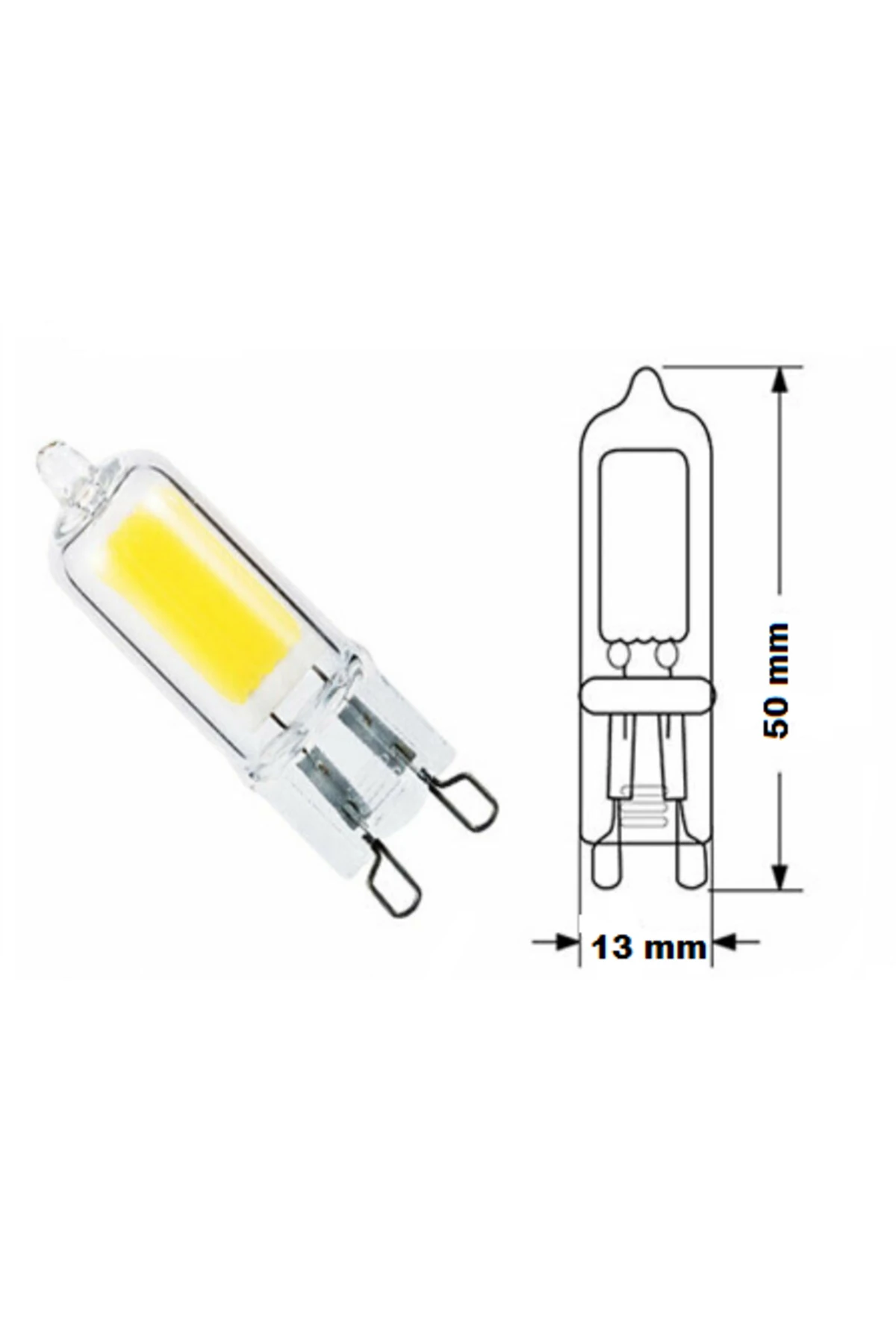 Ct-4221 5w 220v Ledli Kapsül Ampul 6500k Beyaz G9 Duylu