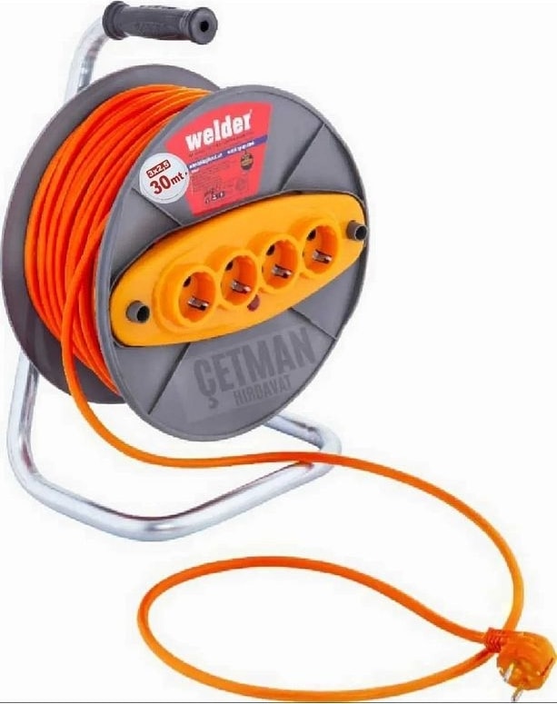 30 Metre 3x2.5 Makaralı Seyyar Kablo