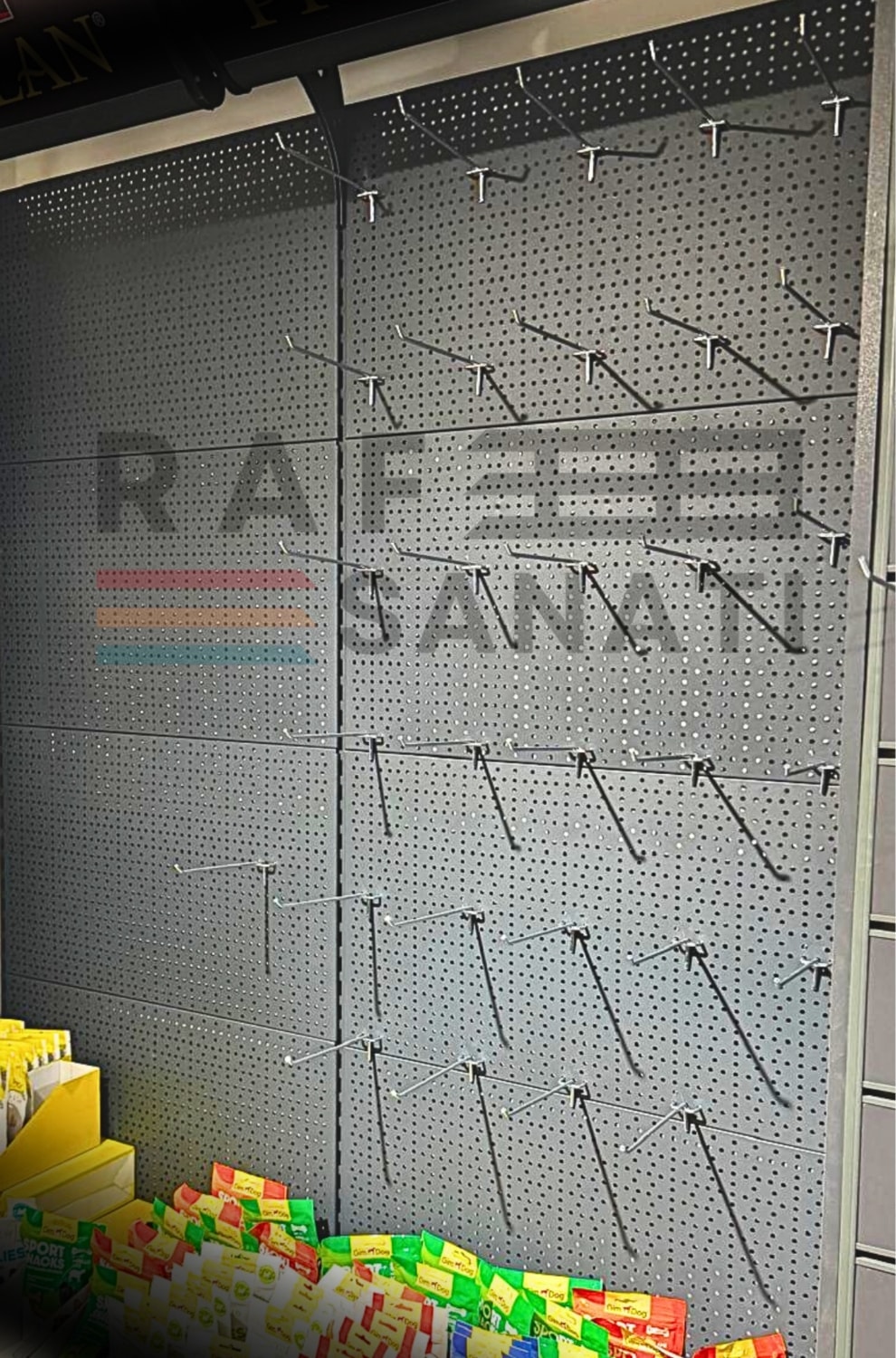 25 Adet Fon Kancası Delikli Pano Kancası 10 cm - Askı Kanca Raf Askısı Raf Aksesuar Tel Askı Raf Kancası