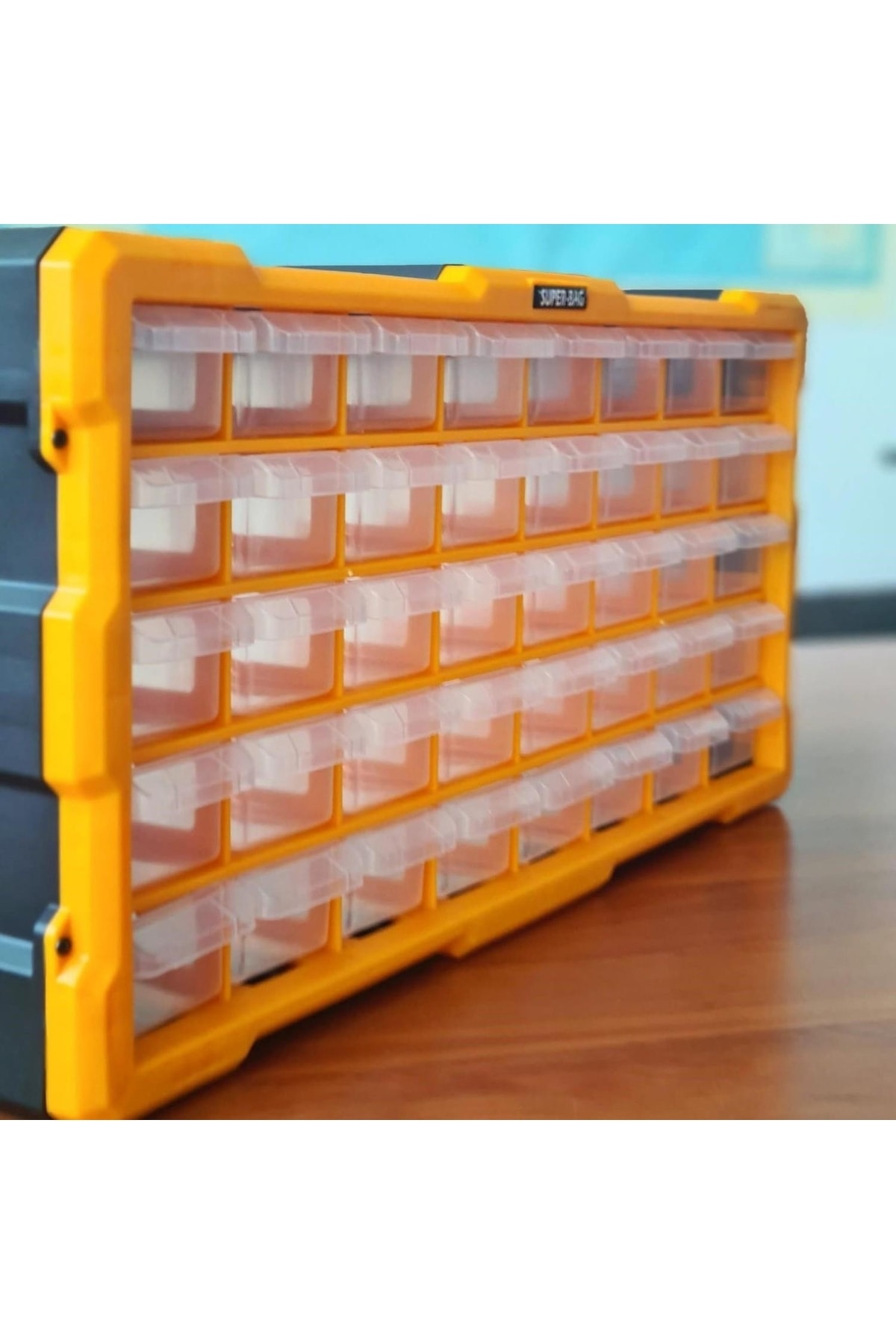 Super-bag Monoblok Yatay 40 Çekmeceli Organizer Vida Dübel Boncuk Hobi Kutusu