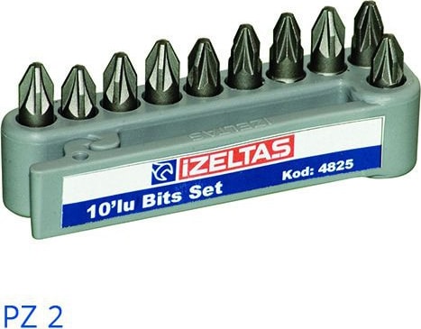İZELTAŞ Pozidriv Bits Set (25 Mm) Pz 2