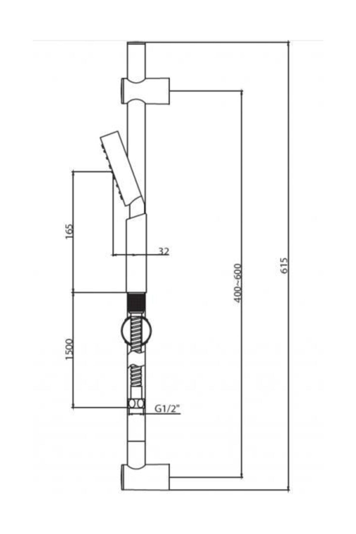 Basics Sürgülü Banyo El Duş Sistemi N2821202 2 Yıl Garantili