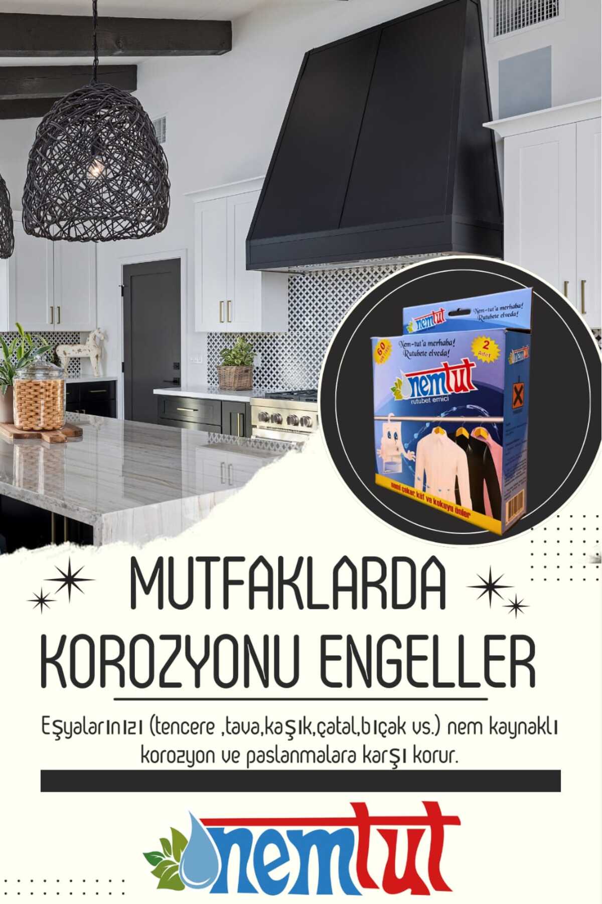 Nem Tutucu Giderici Rutubet Emici Kötü Koku Giderici Küf Ve Korozyon Önleyici 2 Kutu 4 Paket 2 Kg