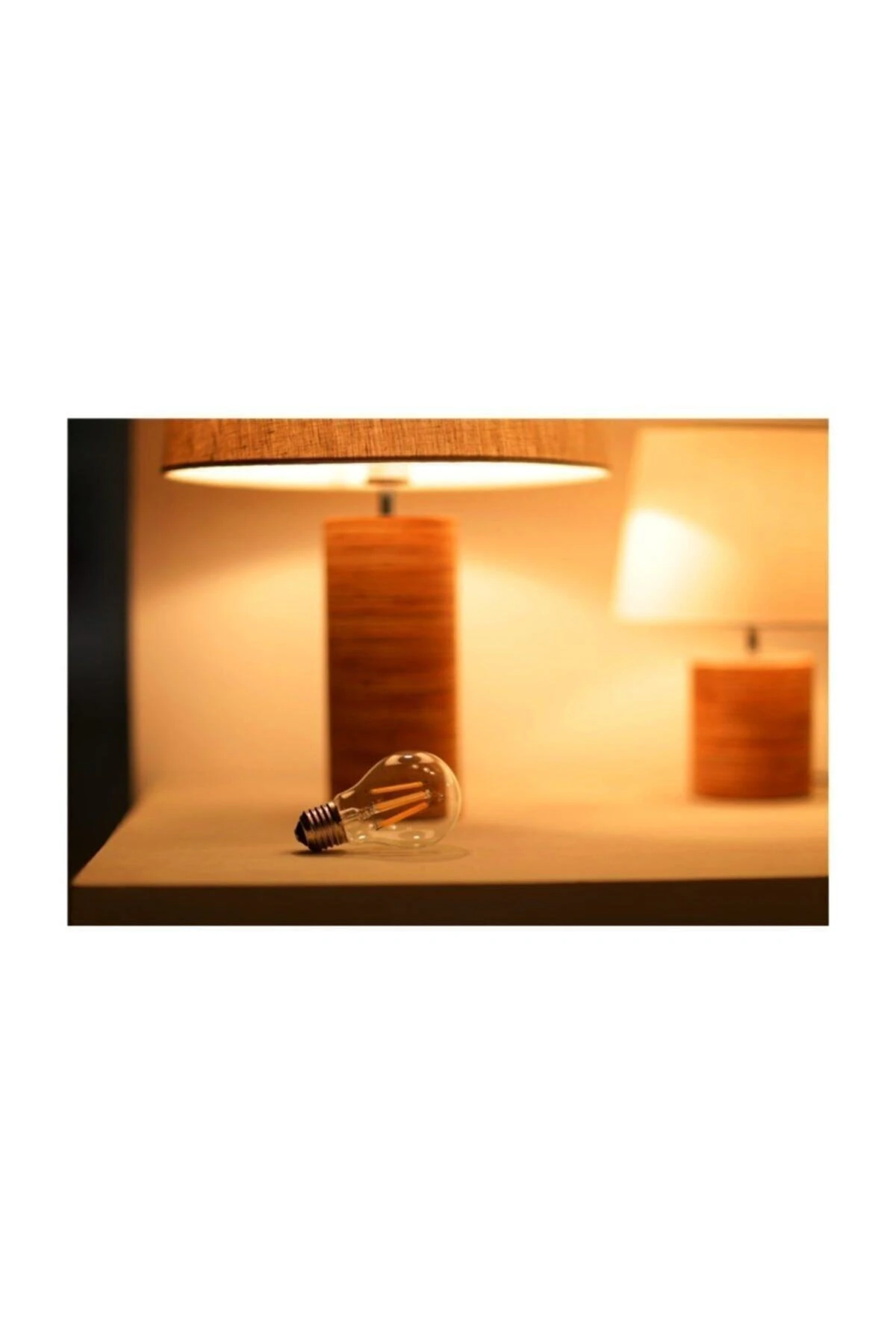 Rustik A60 Led Filament Ampul E27 Gün Işığı Aydınlatma Ampülü Led Ampül