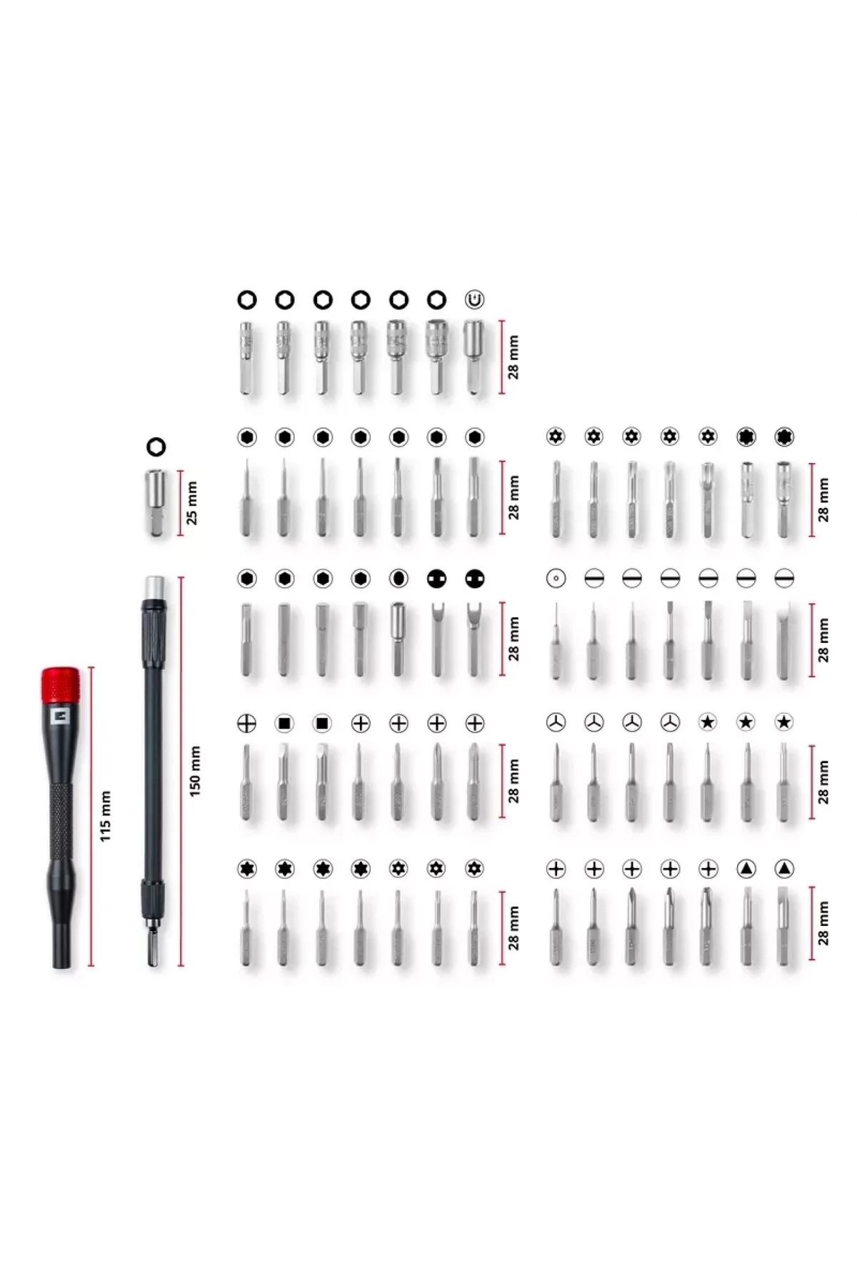 Orijinal 66 Parça Hassas Bits Seti - 49115030