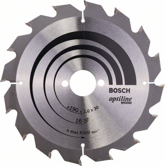BOSCH Optiline Wood 190 x 30 Mm 16 Diş 2608641184