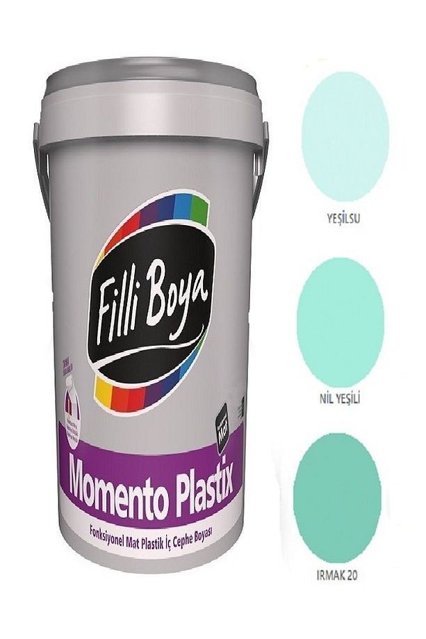 Momento Plastix Fonksiyonel Mat Plastik Iç Cephe Boyası 2.5lt (yeşilsu)
