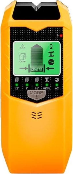 Powermaster PM-26593 Profesyonel 5in1 LCD Ekranlı Çok Fonksiyonlu Saplama Bulucu Duvar Dedektörü