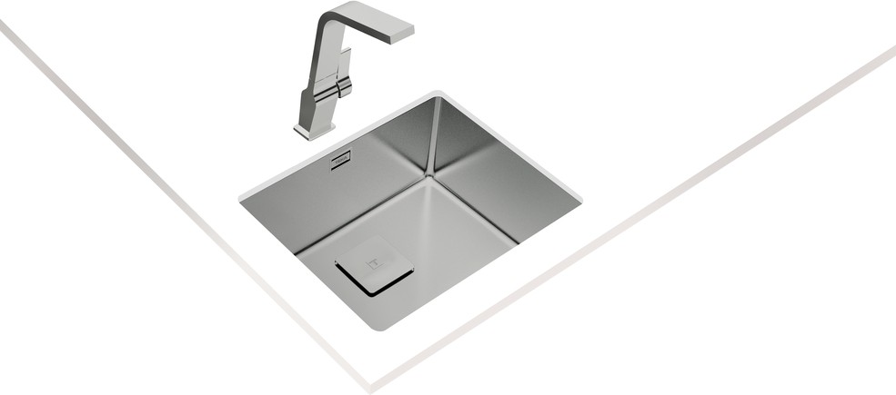 FLEXLINEA RS15 50.40 Ankastre/Tezgaha Sıfır/Tezgahaltı Eviye Paslanmaz Çelik 50 cm 115000012