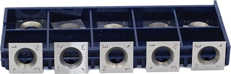 Bradoo-10 Adet 14MM Kare Düz Karbür Kesici Uç ile 10 Adet M610MM Vidalar Ahşap Çalışma Spiral/helisel Planya Kesici Kafa (Yurt Dışından)