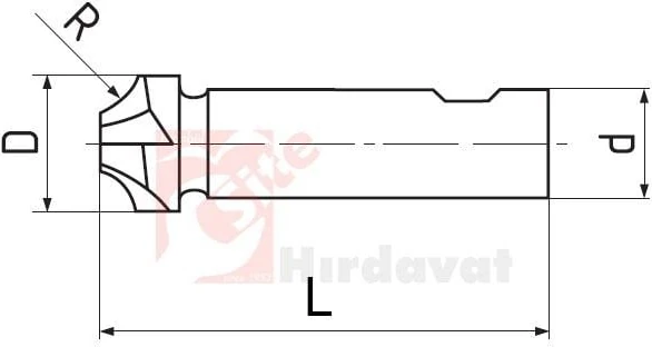 Zps-Fn Radyus Freze 5mm Dın 6518