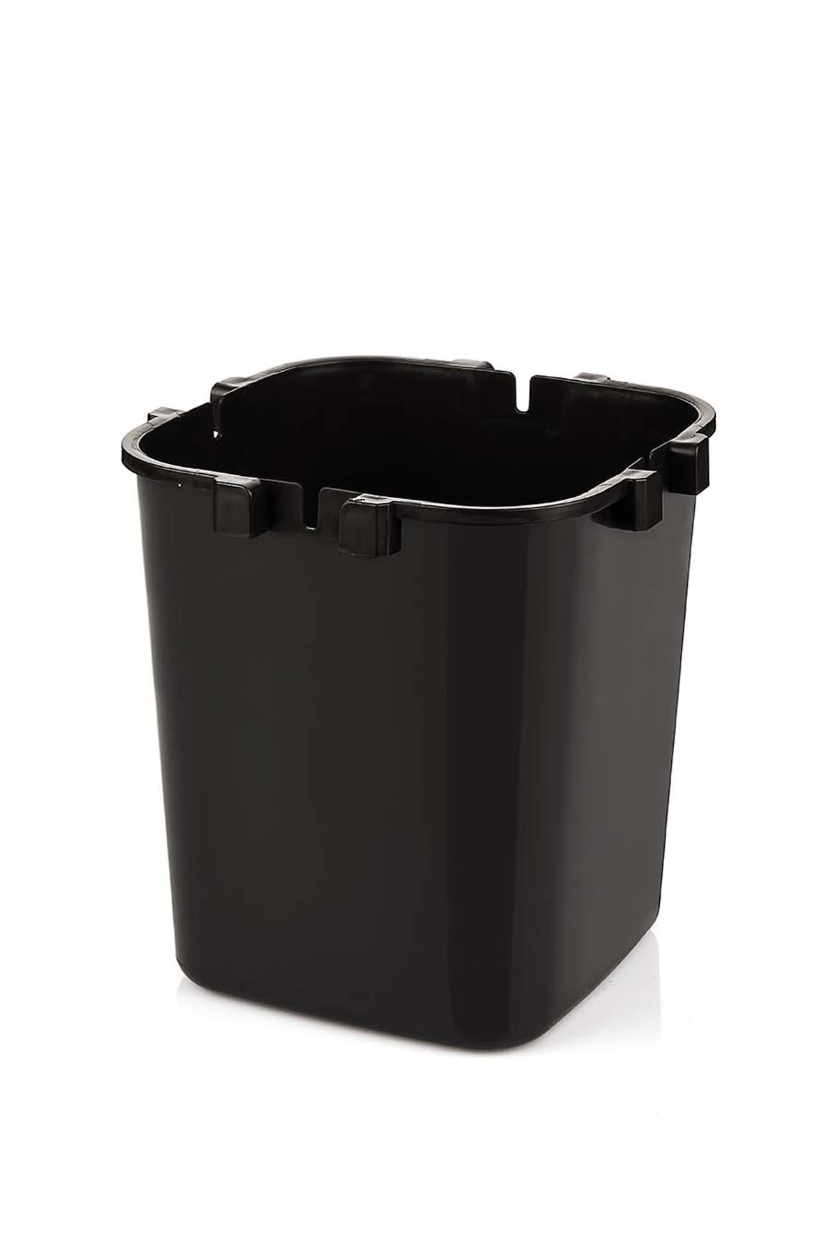 Tutma Saplı Iç Kovalı Tezgah Üst Mutfak Çöp Kovası 4 Lt - Beyaz