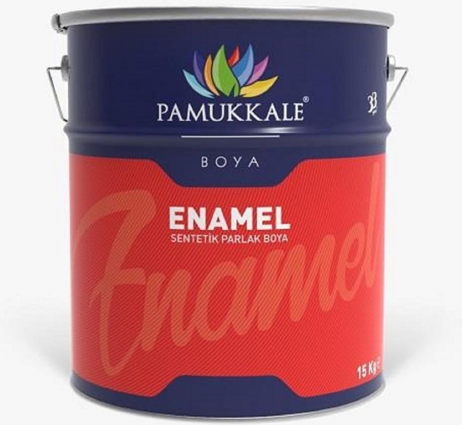 Enamel Sentetik Parlak Boya 15 kg Antrasit Gri Ral 7016