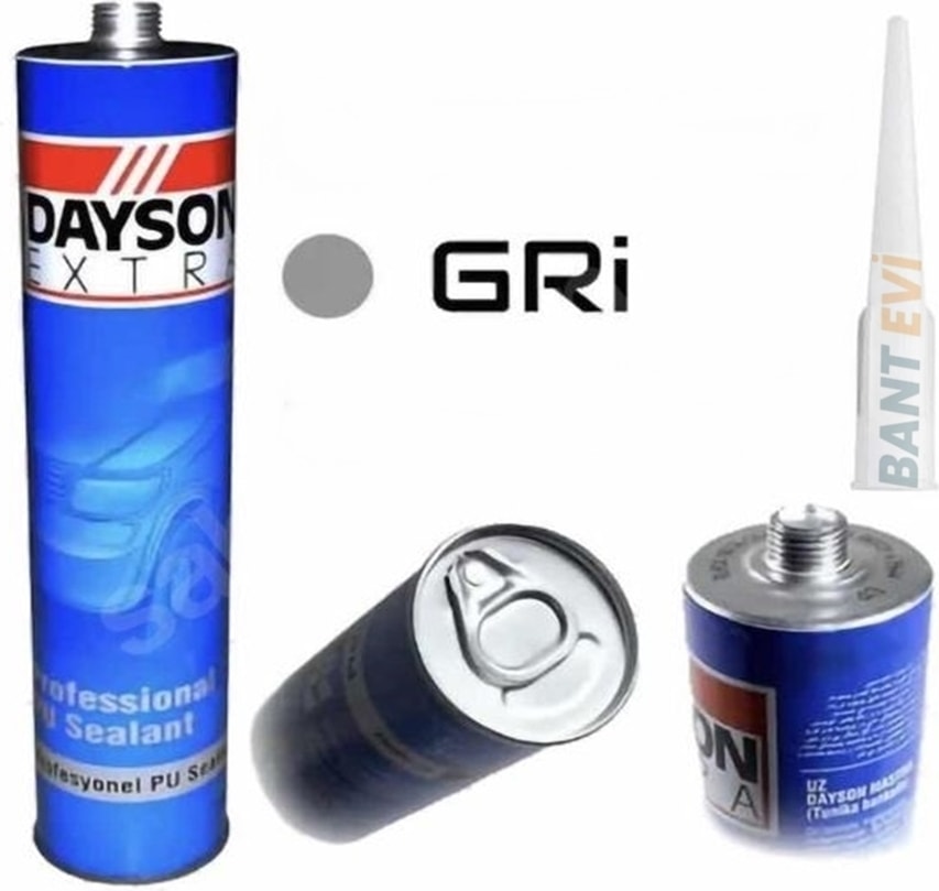 Silikon Gri 280 ml  Extra Profesyonel Pu Mastik  Yapıştırıcı