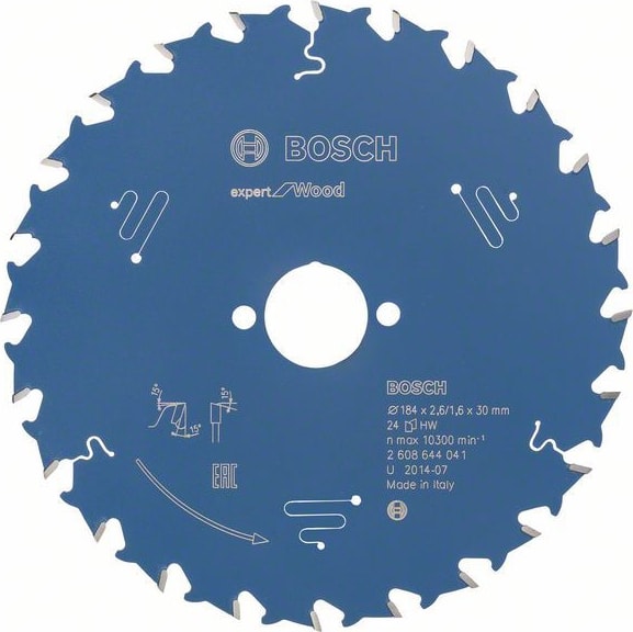 BOSCH Expert For Wood 184 x 30 Mm 24 Diş 2608644041