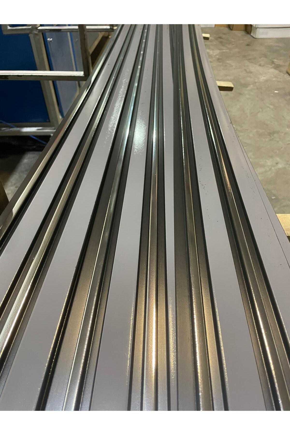 Lambiri ( 5 Adet 12x280 Cm) Antrasit Gümüş Model Ev, Ofis Pvc Duvar Paneli