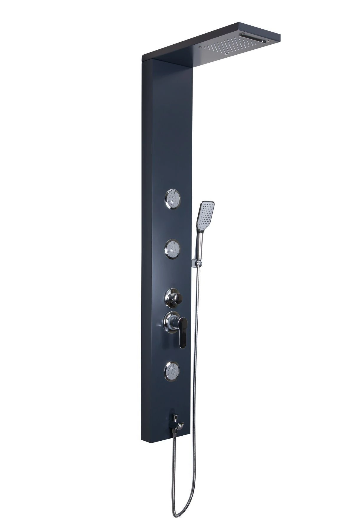 Sam Fırat Antrasıt Duş Paneli, Robot Duş, Duş Başlığı, Dikey Kakuzi , Duş