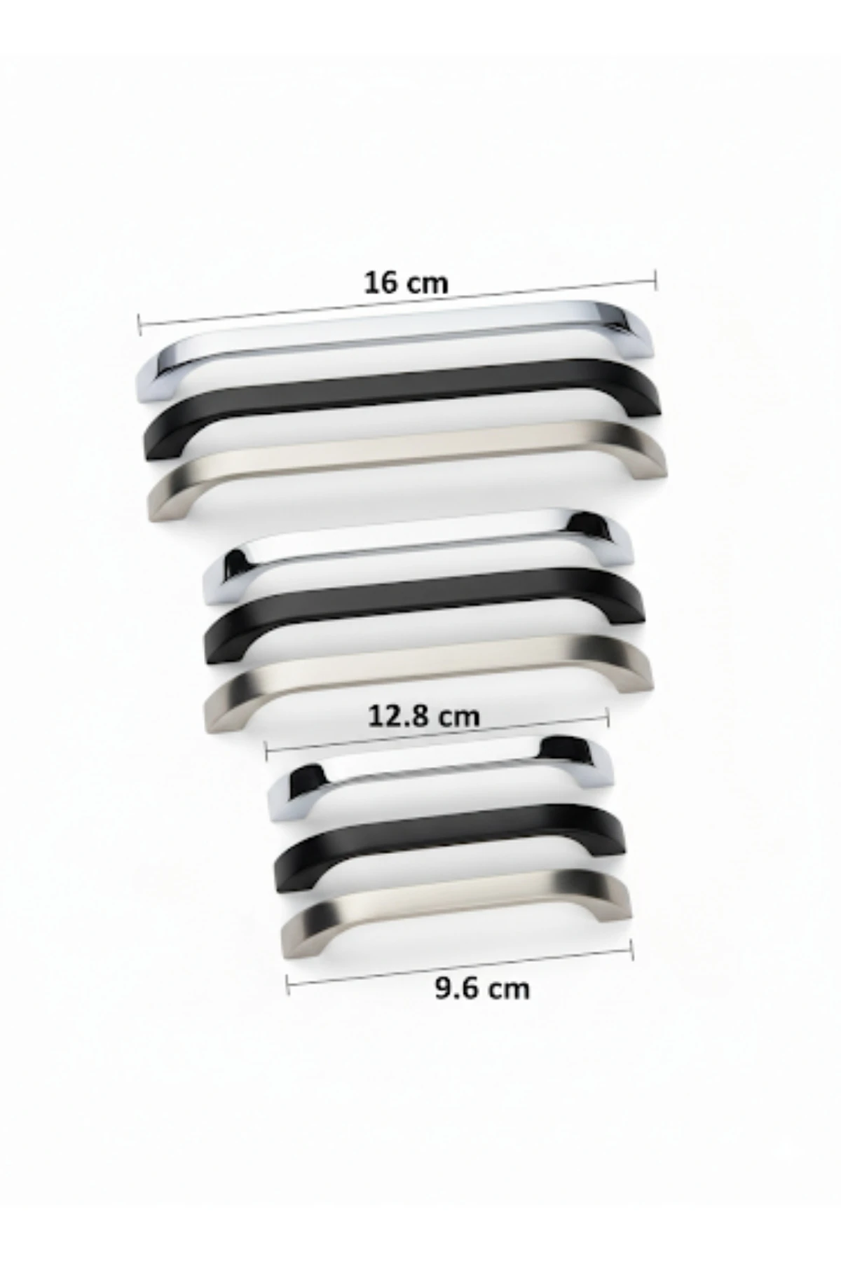 96 mm Metal Göksu İnox Kulp Tv Ünitesi Kulbu Yatak Odası Mobilya Çekmece Vestiyer Mutfak Dolap