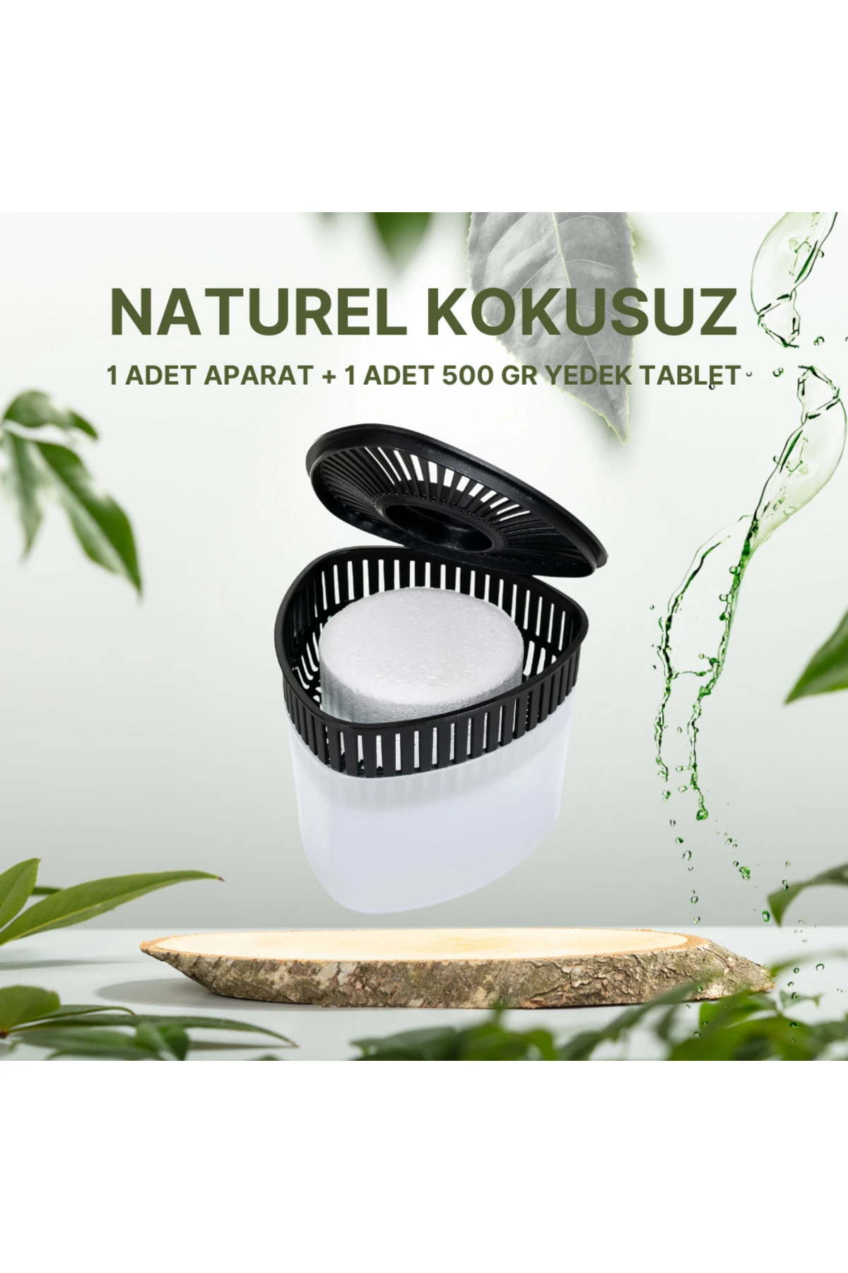 500 gr Nem Alıcılı Ve Rutubet Giderici Aparat Üçgen Naturel (TABLET DAHİL)