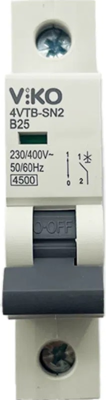 B25 1X25A Sigorta Tek Fazlı Devre Koruma Anahtarı