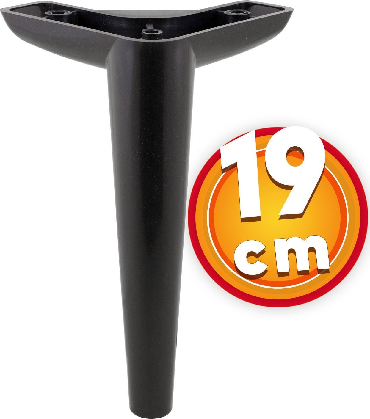 Lüks Mobilya Kanepe Sehpa Tv Ünitesi Koltuk Ayağı 19 cm Siyah Baza Ayak