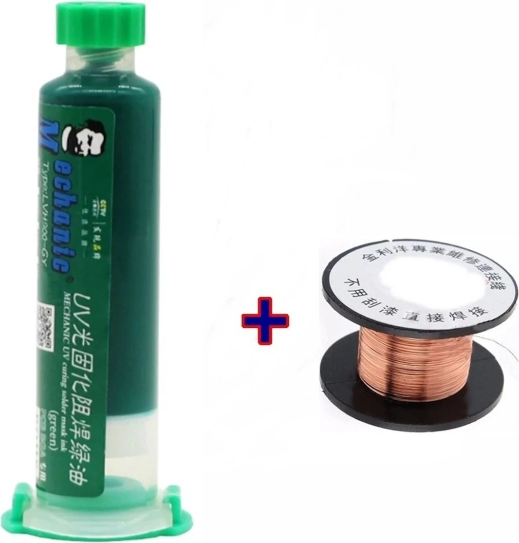 Mechanic Uv Anakart Pcb Bord Lehimleme Yalıtım Boyası 10CC ve Yol Çekme Teli - -