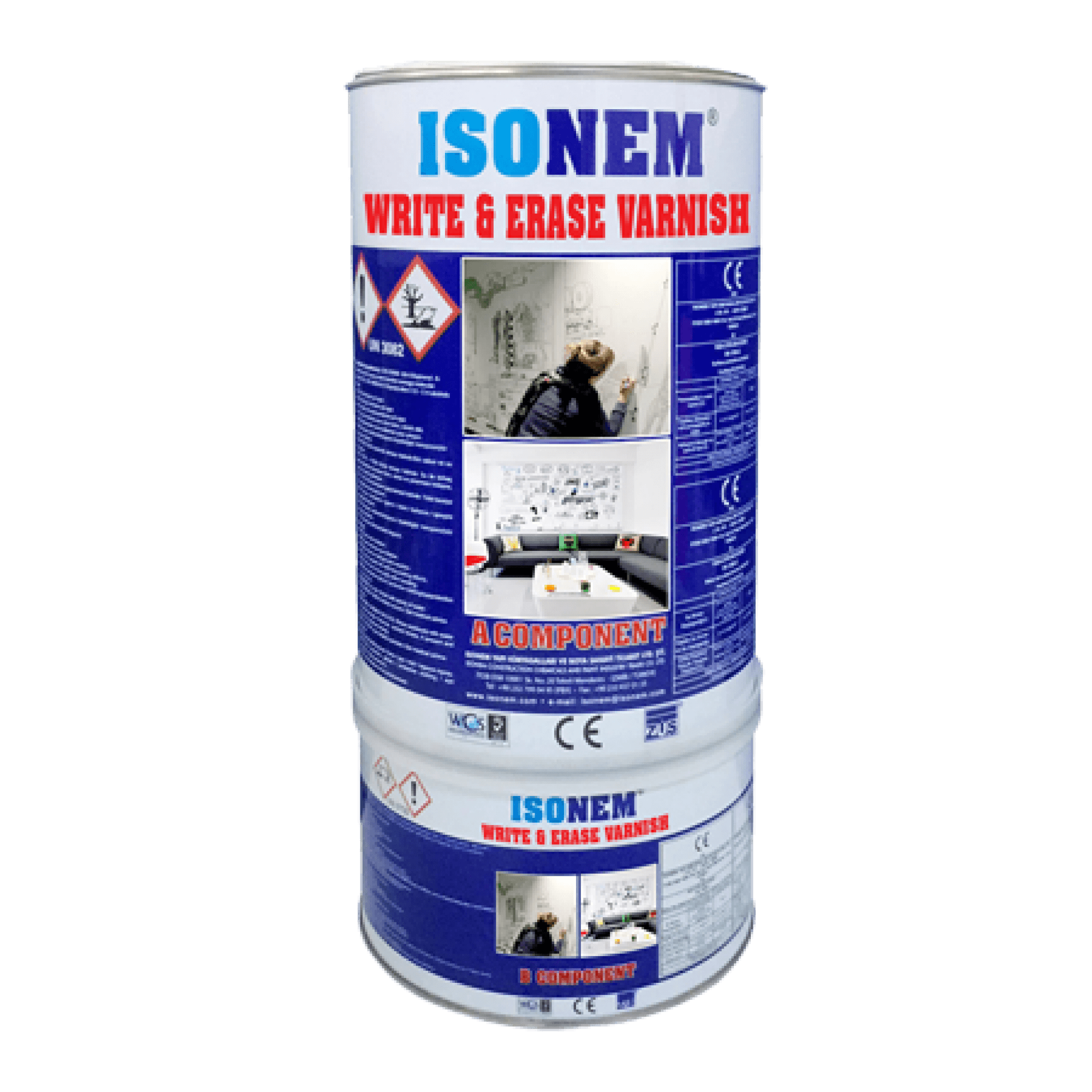  Isonem WRITE & ERASE VARNISH A KOMP. 1KG. SEFFAF