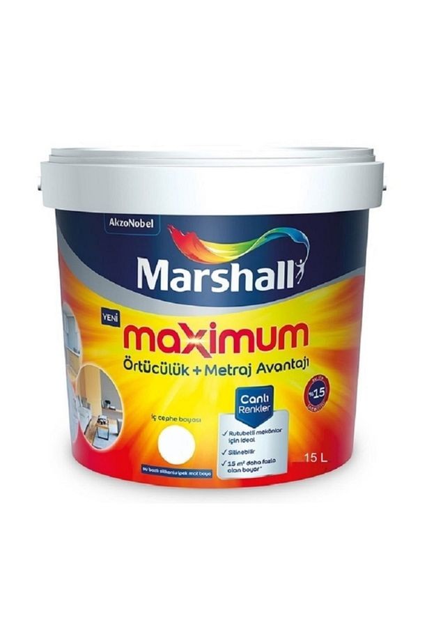 Maximum Su Bazlı Silinebilir Ipeksi Mat 15 lt / 20 lg Adaçayı