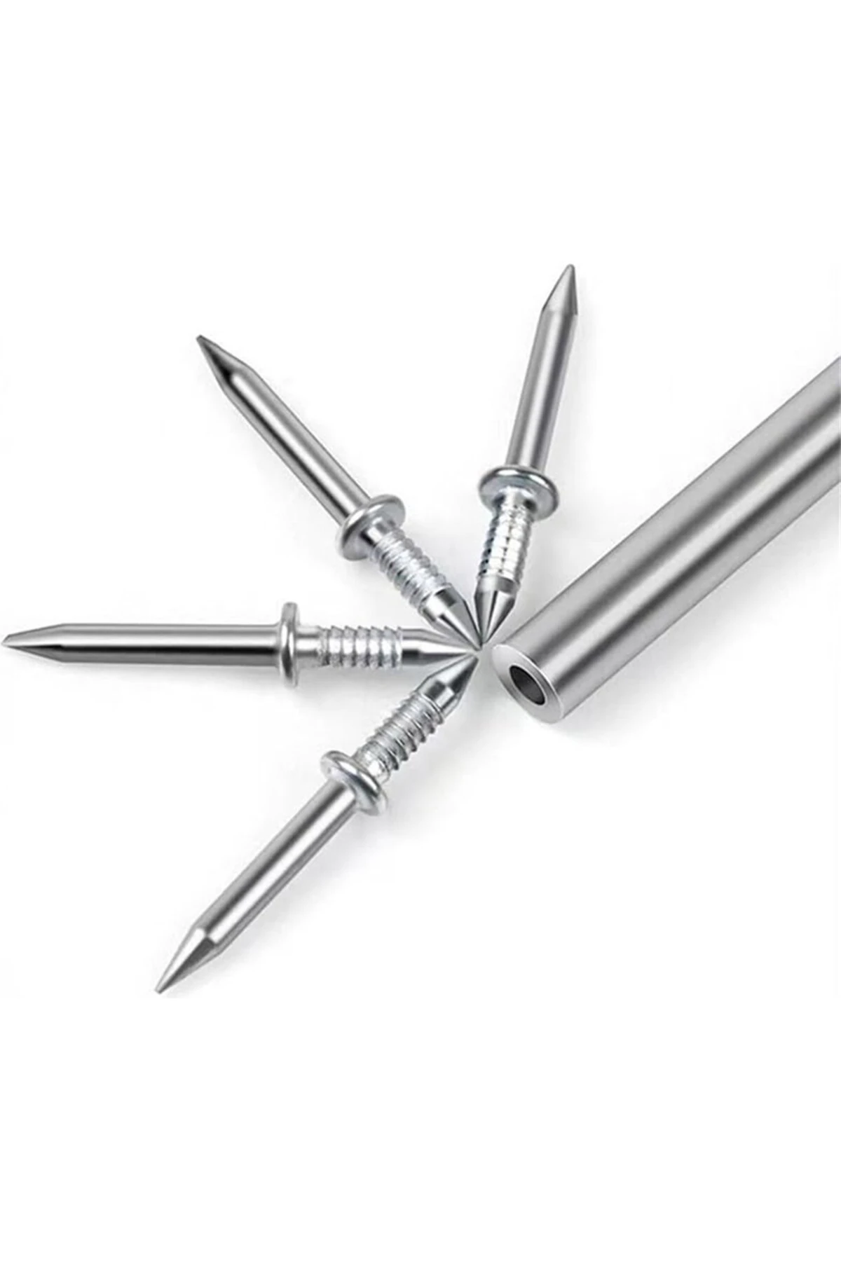 Çift Yönlü Çelik Paslanmaz Pervaz, Süpürgelik, Duvar ve Alçıpan Çivisi 100 Adet