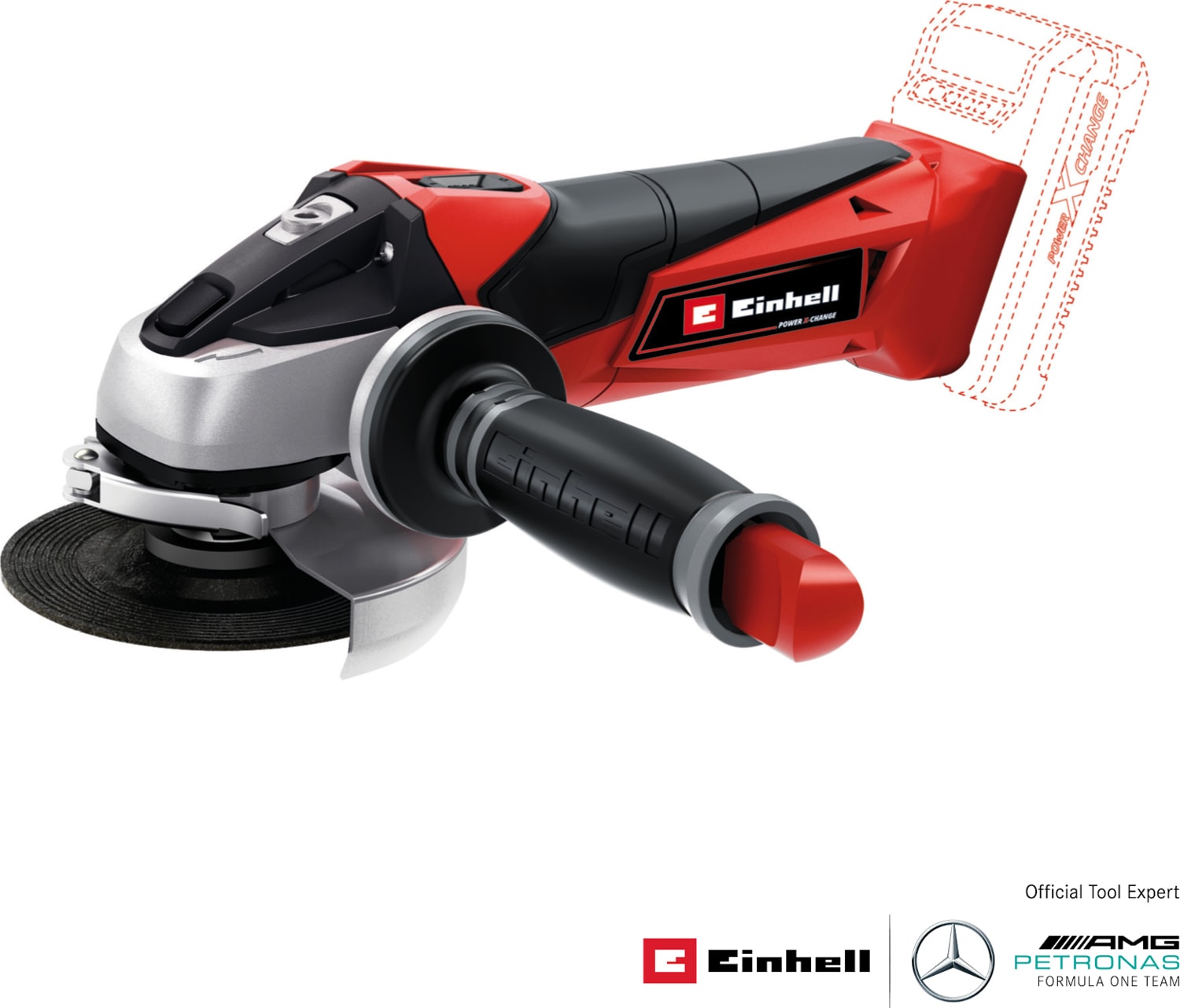 Akülü Avuç Taşlama TE-AG 18/115 Li-Solo Power X-Change (18 V, 115 mm disk çapı, 28 mm kesme derinliği, yumuşak başlangıç, kesme diski ve akü dahil değildir) - 4431110
