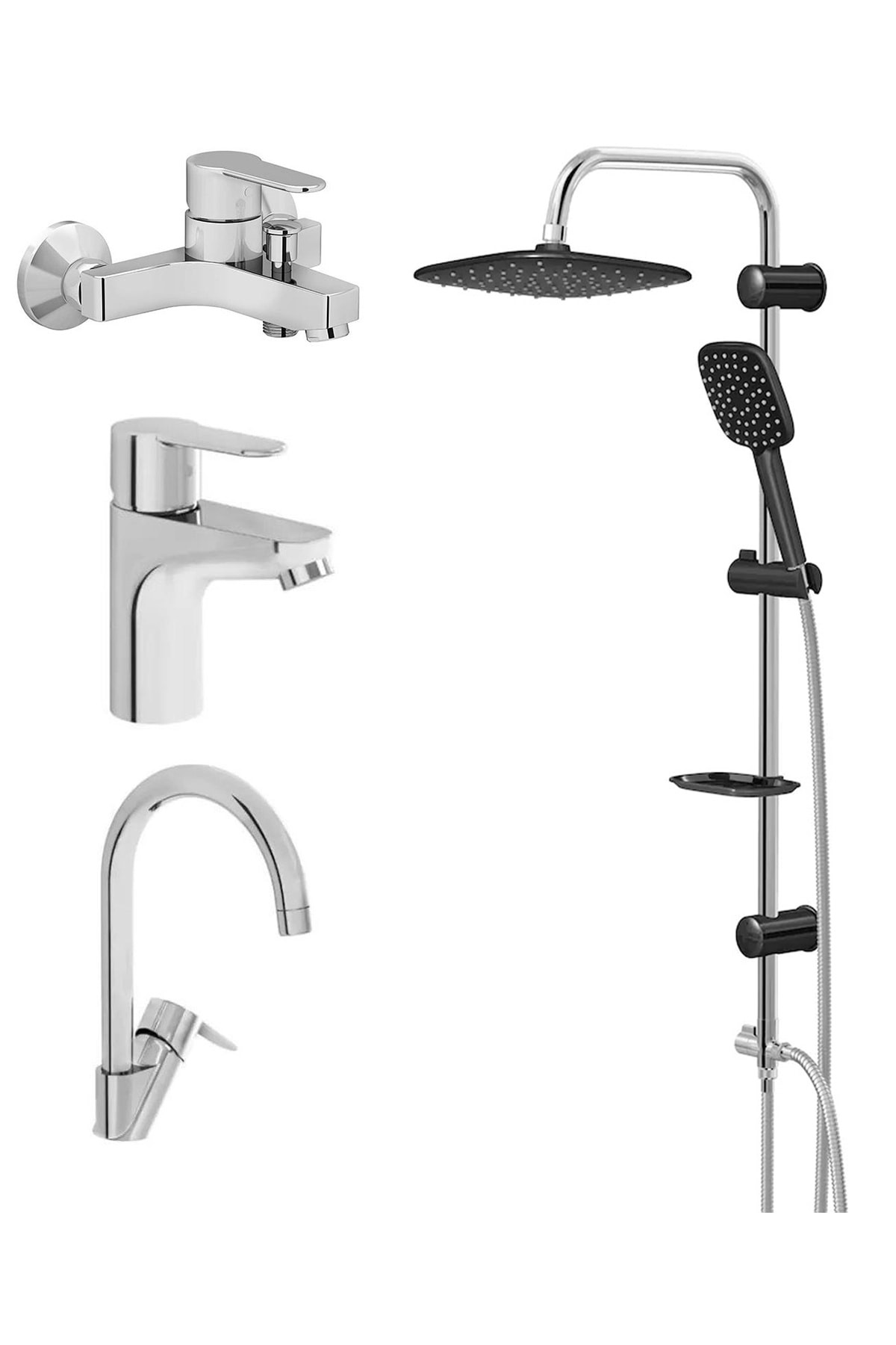 Win S Lavabo,banyo,eviye Batarya Ve Valtemo Tepe Duş Seti Vs-5280