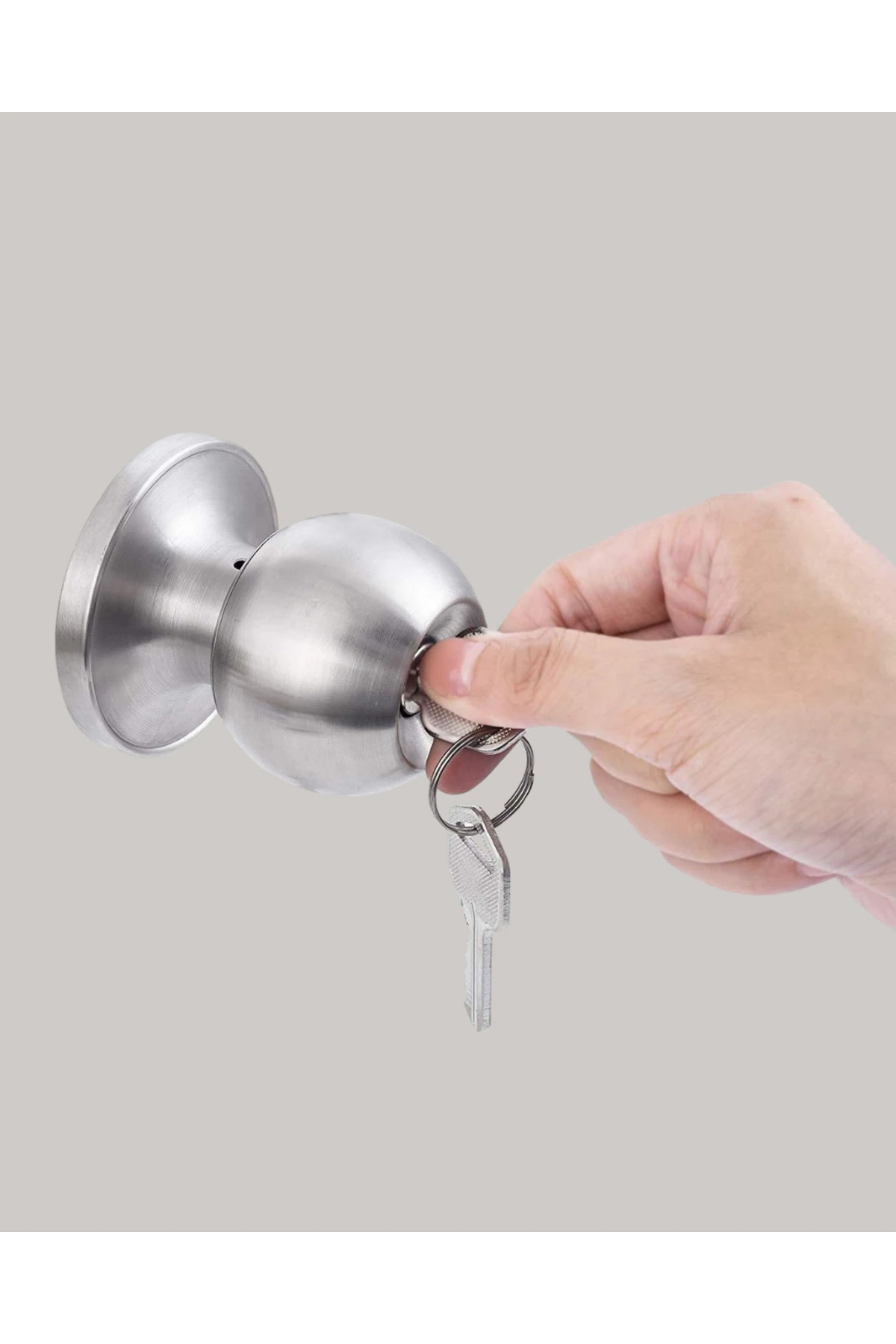 Estetik Güvenli Topuzlu Kapı Kilidi