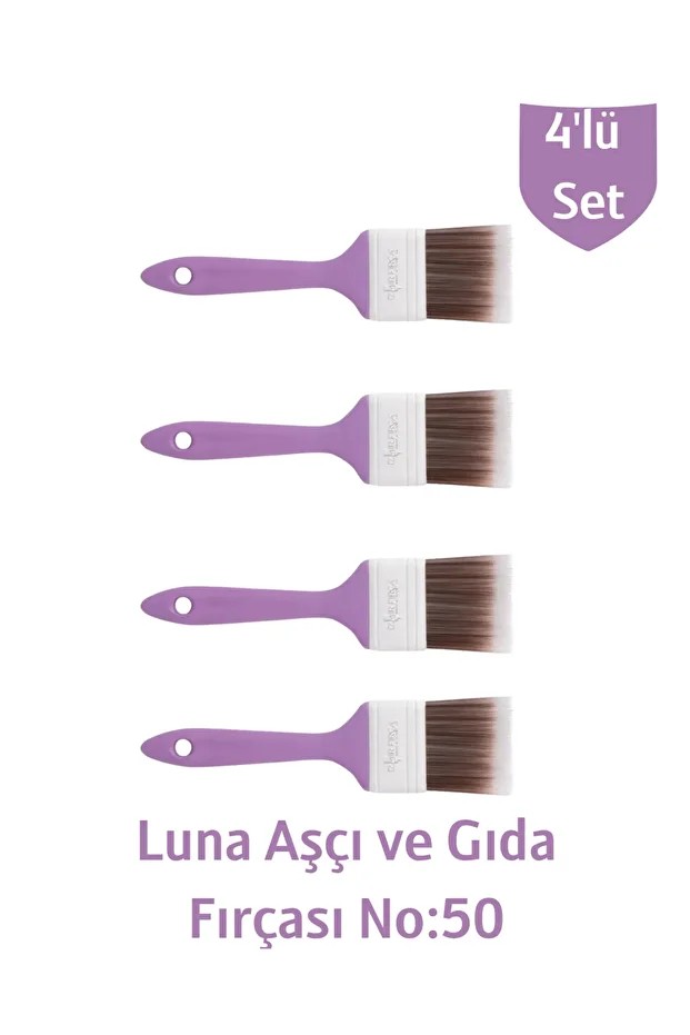 Luna Aşçı ve Gıda Fırçası No:50 4'lü