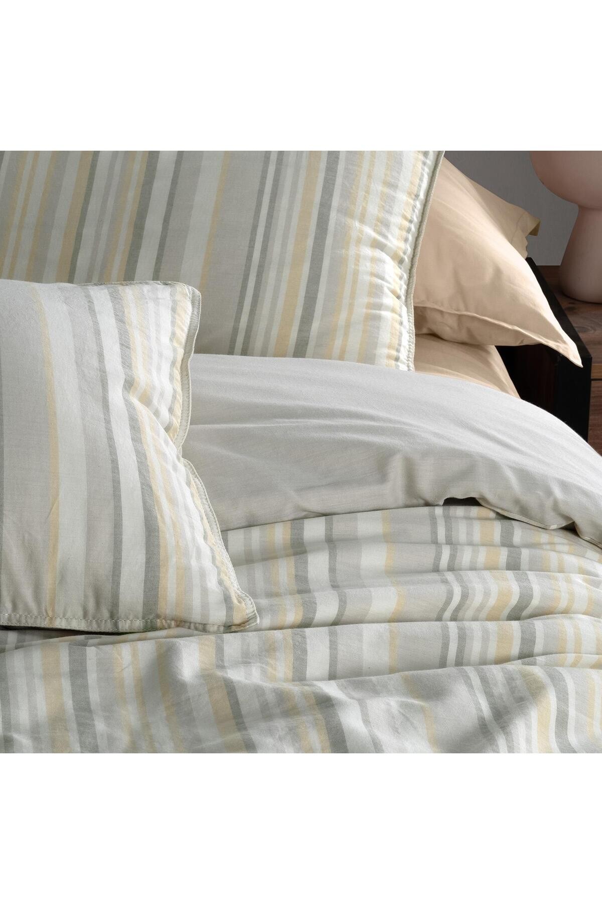 Mood Comfort Gerardo Bej Çift Kişilik Nevresim Takımı .