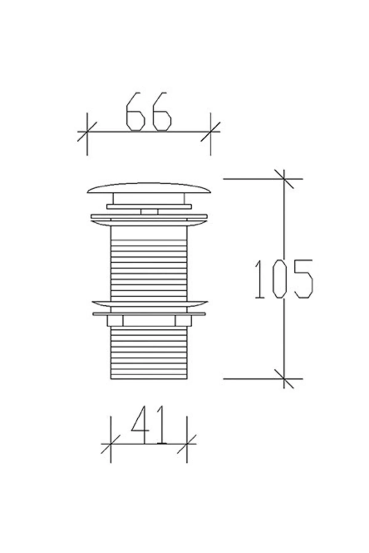 Seramik Kapaklı Pop-up Sifon Başlığı