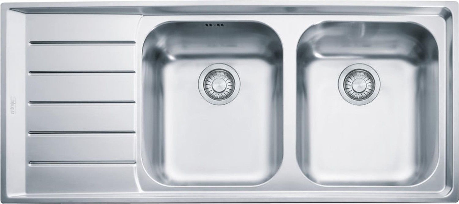 Inox Neptun Nex 621 Çift Gözlü Sol Damlalıklı Eviye (101.0656.172)