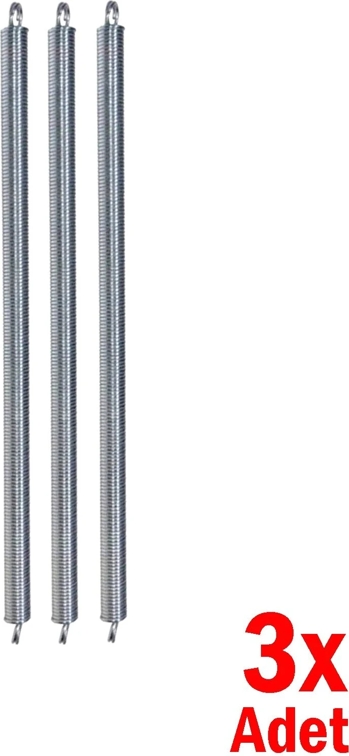 3 Adet Bebek Hoppala Zıp Zıp Yayı Çelik Yay Askı Kapı Yayı 25 Cm.