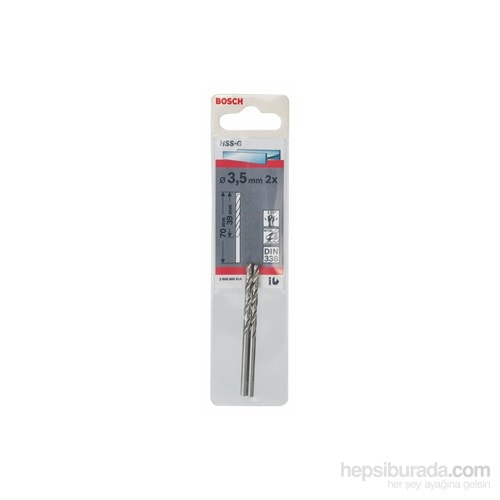 - Metal Matkap Ucu Hss-G, Dın 338 - 3,5 X 39 X 70 Mm