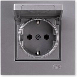 Eqona M. Gümüş Kap.topraklı Priz (Mkz)