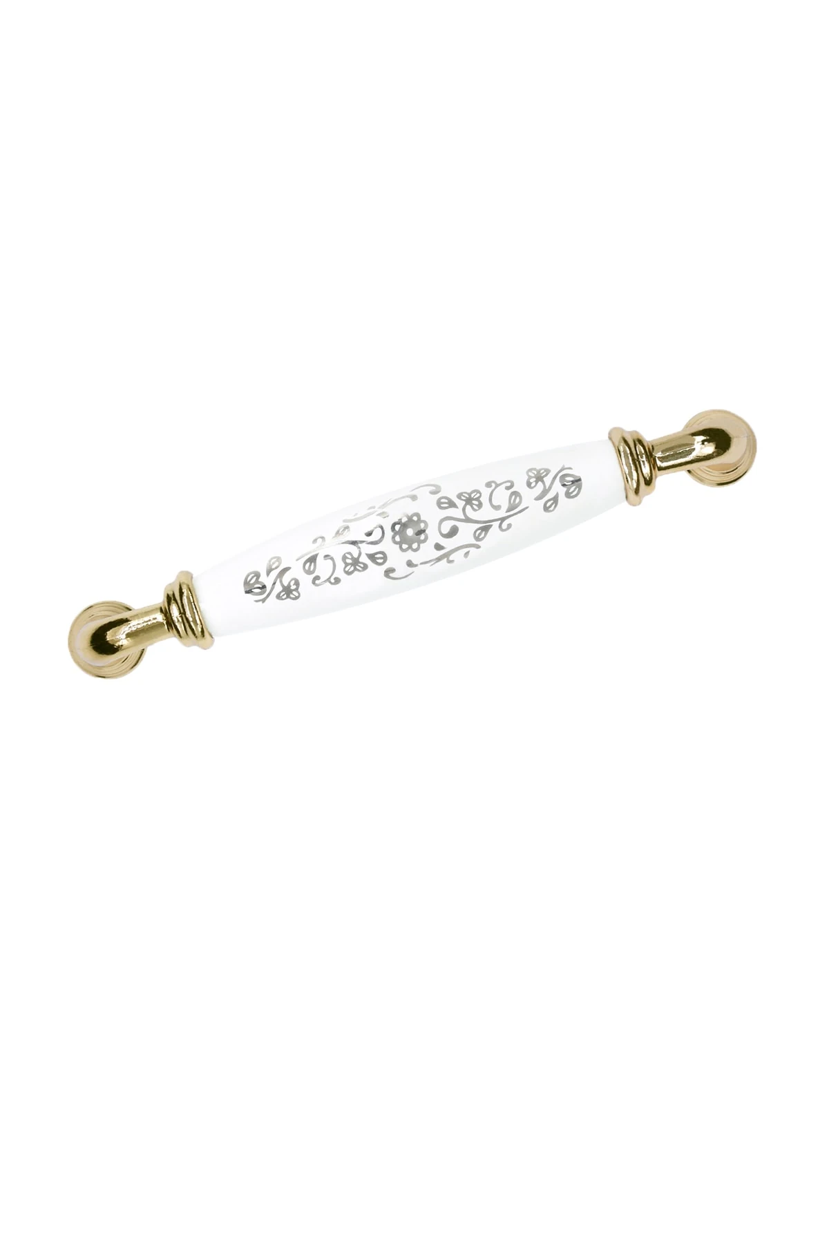 Porselen Kulp-dolap Çekmece Mobilya Mutfak Kulbu , Yakut (16 Cm ) -altın-beyaz-gri-stk5012