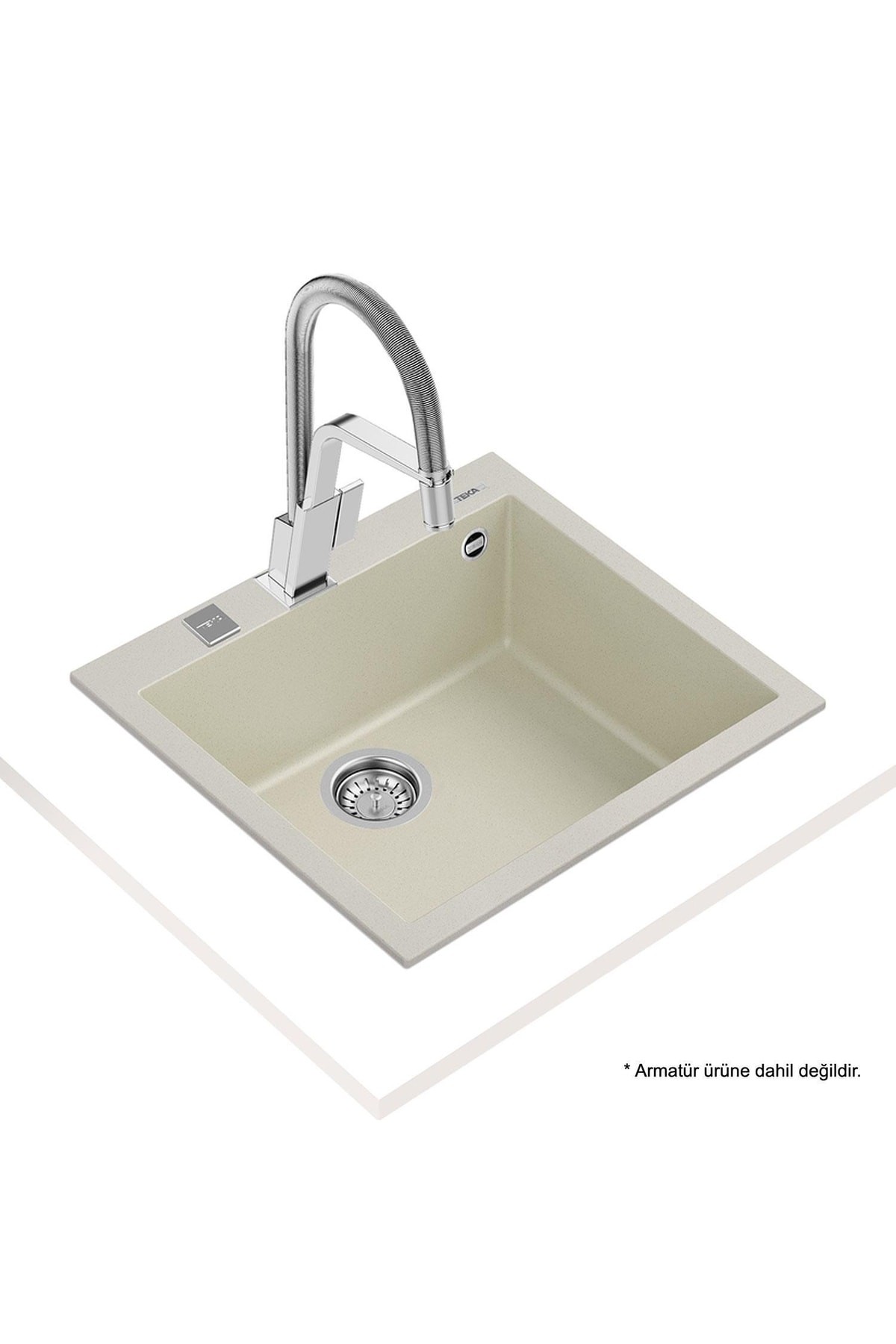 Forsquare 50.40 Tg Auto Brıght Cream Granit Evye, Tezgaha Sıfır