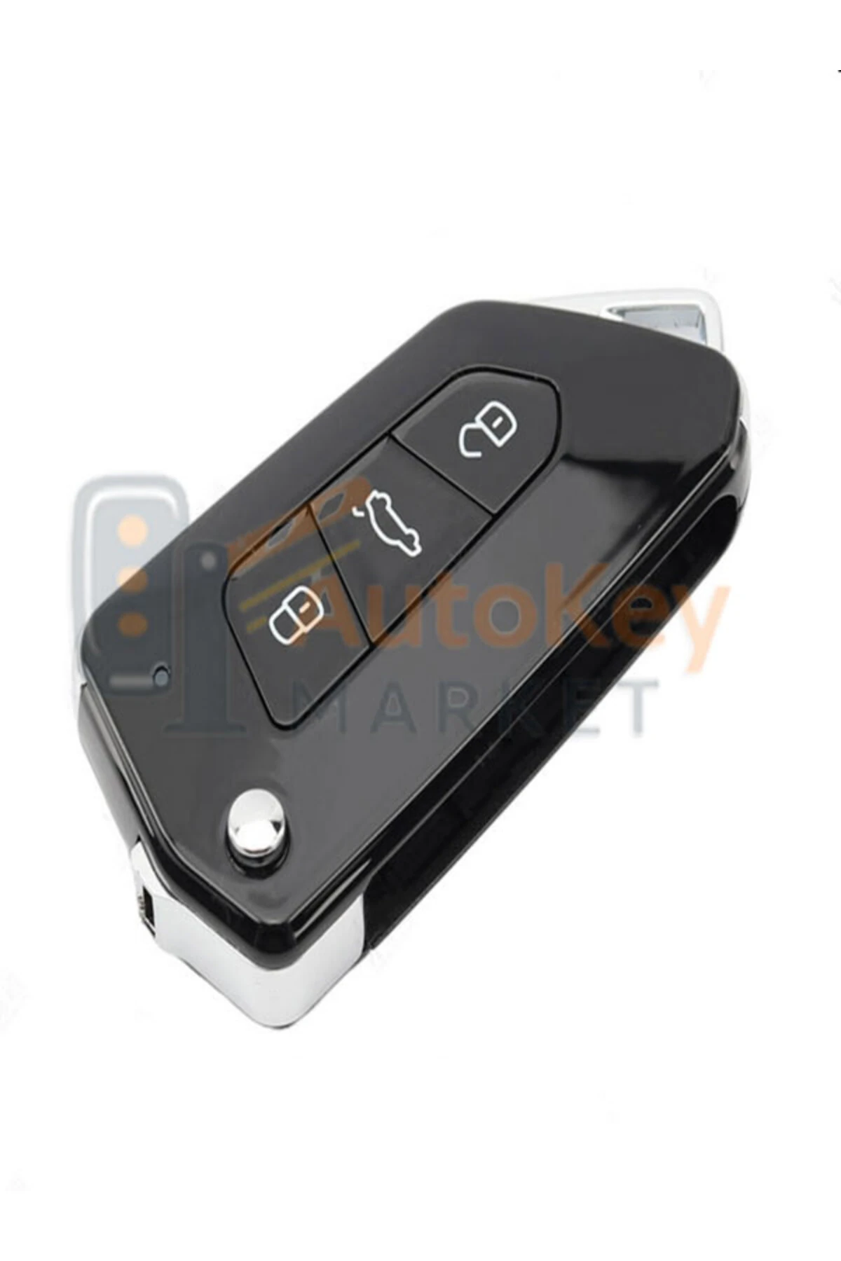 Sustalı 3 Buton Kopyalanabilen Akıllı Kumanda Vw Golf 8 Model 433MHz