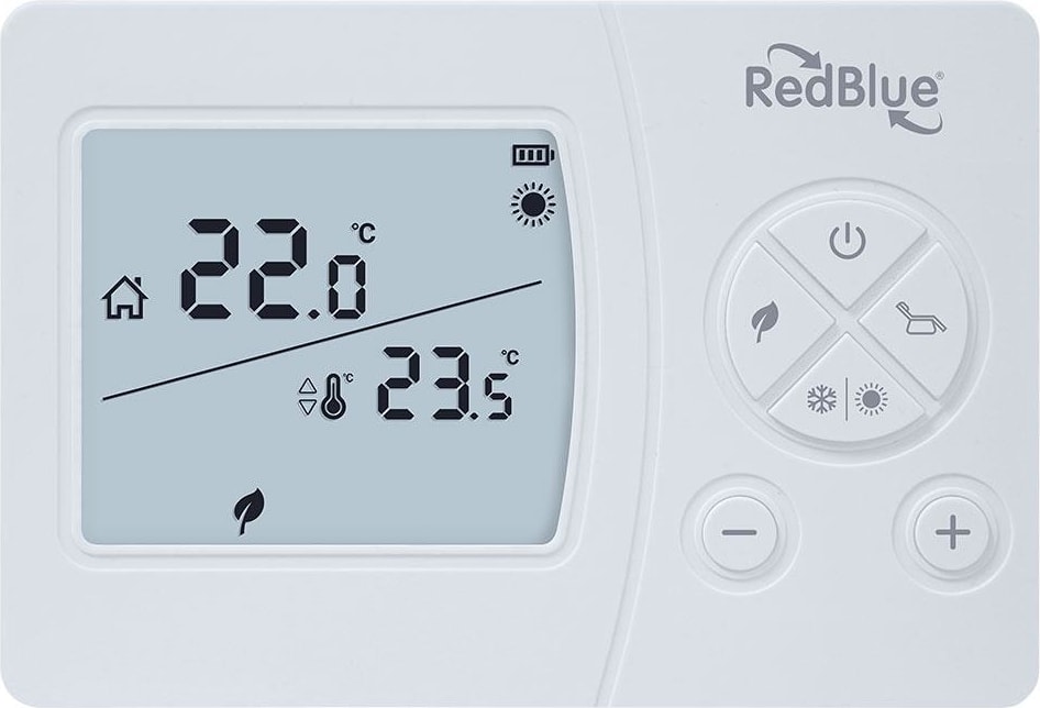 Kablosuz Dijital Oda Termostatı Büyük LCD Ekran 433 MHz Hassas Ölçüm Ekonomi Konfor Modu