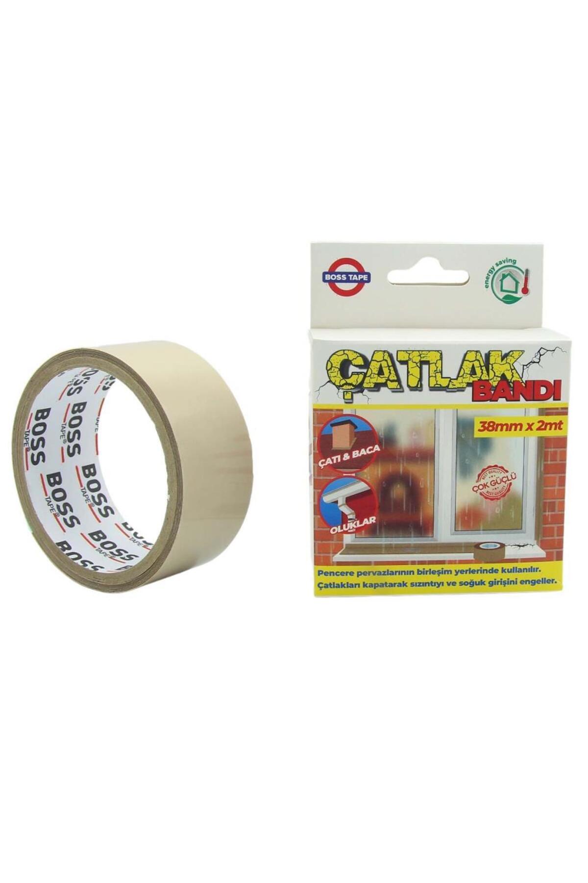 Boss Tape Pencere Pervaz Çatlak Kapama Bandı Çatı,baca,oluklar 38mmx2mt - Tamir Bandı