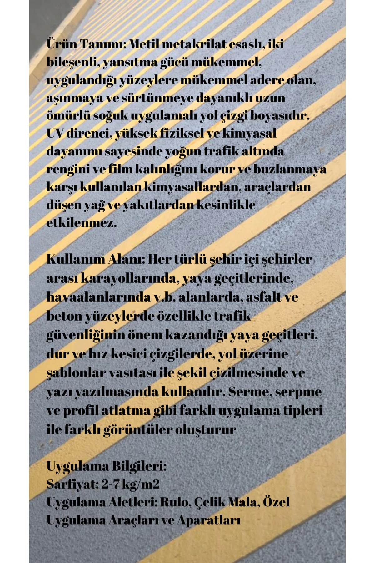 Fors MMA Çift Komponentli Yol Çizgi Boyası Sarı 25Kg