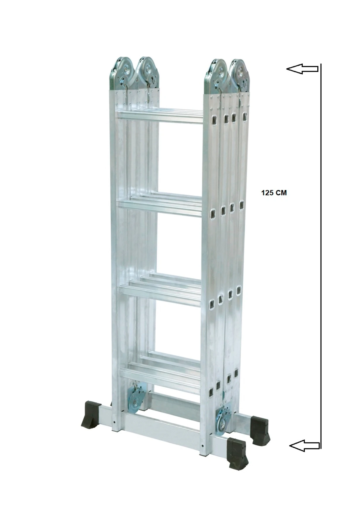 Çok Amaçlı Katlanır Akrobat Merdiven 1,6 mm 16 Basamak