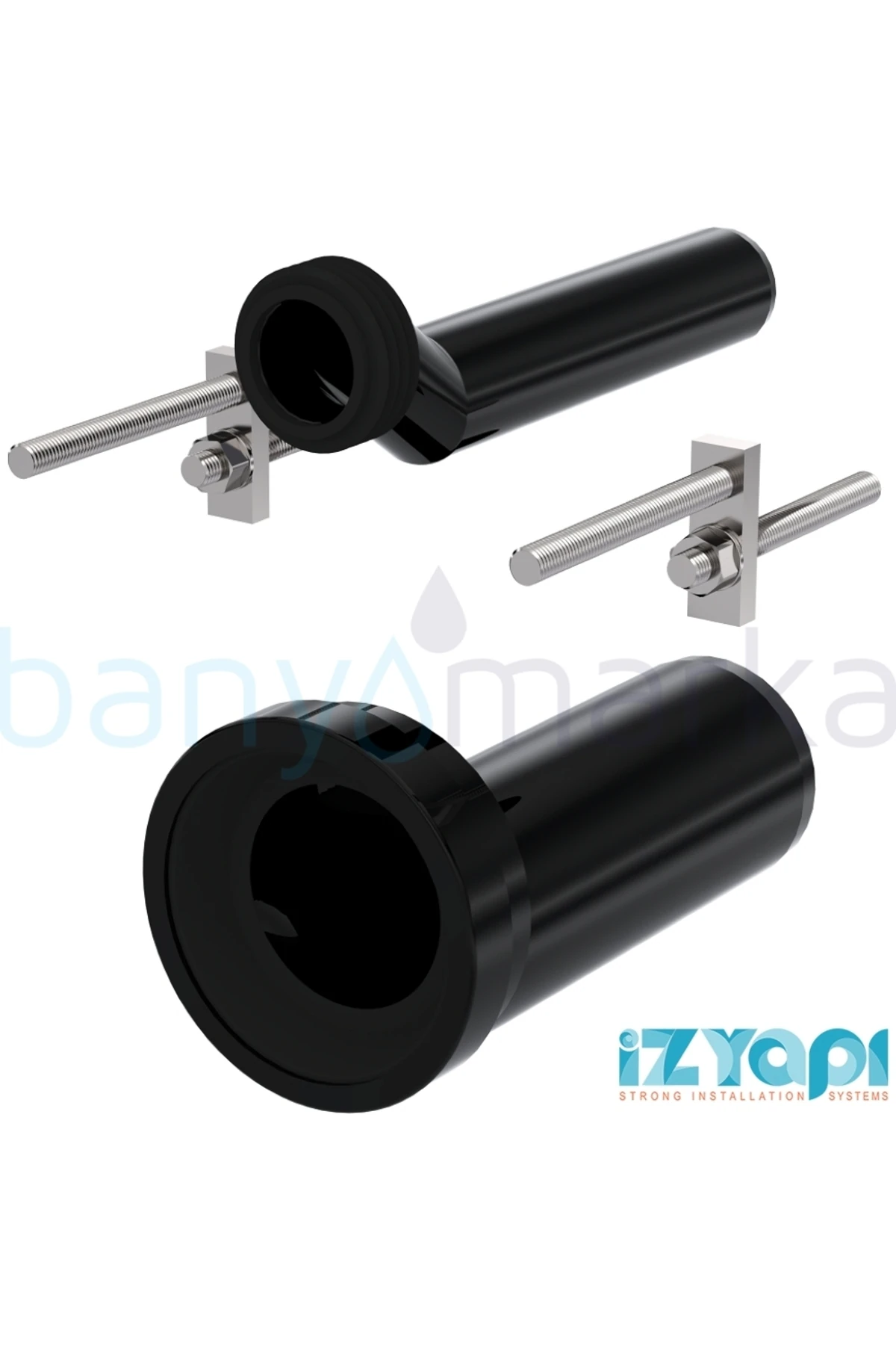 İz Asma Klozet Yükseltme Kada Seti, 25 Mm Eksantrik Eksen Ayarlı - 16-0070