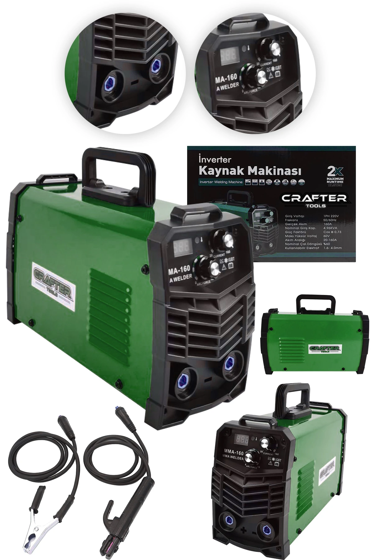 Germany 250 Amper Bakır Sargı Dijital Göstergeli Inverter Kaynak Makinesi