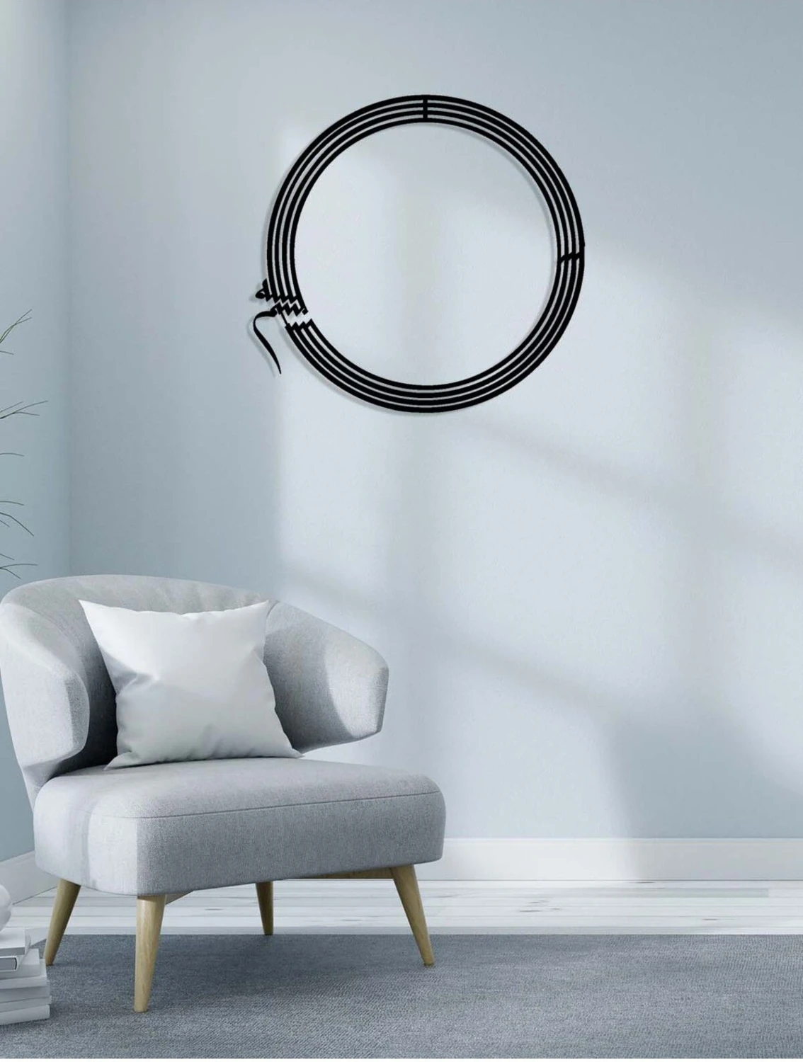 -Bismillah Hat Sanatı Islami Metal Tablo - Islami Ev Dekorasyonu - Dini Duvar Tabloları - 60 X 60 - Cm - Sıyah-Islm-141